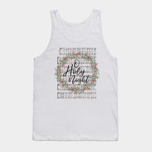 O Holy Night, Christmas Hymn Art Tank Top